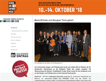 Tablet Screenshot of design-erfindermesse.at